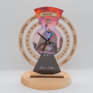 recuerdo eibar futbol reloj en madera EinerRP